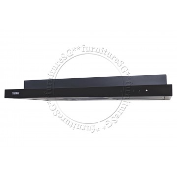 TECNO Slim Line Cooker Hood With LED Touch Controls Full Black (TH-969TCL BK)